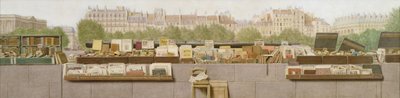 Book stalls along the River Seine, 1887 by Benjamin Walter Spiers